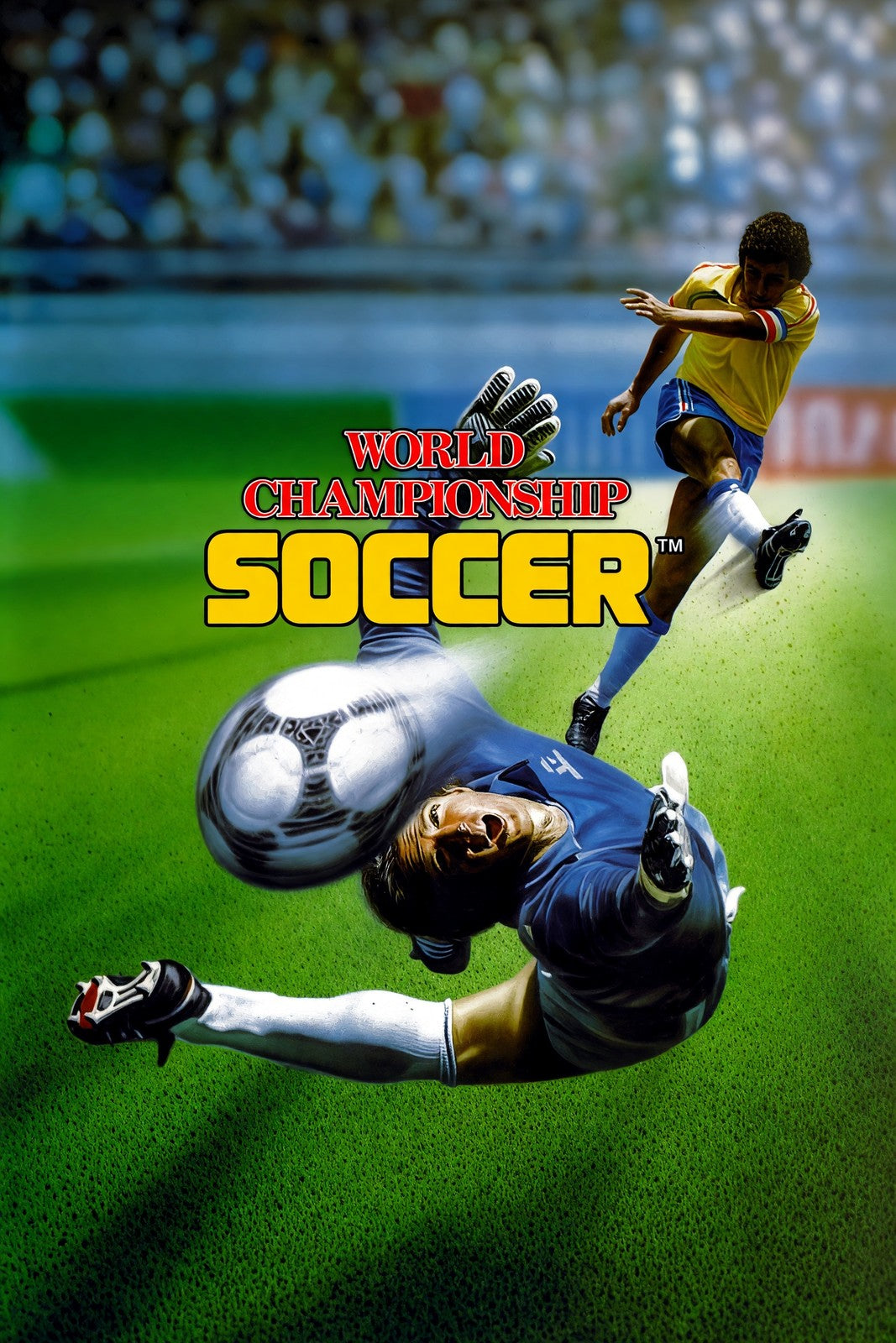 World Championship Soccer Poster – Dynamic Athletes in Action Wall Art Decor