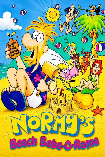 Normy's Beach Babe-O-Rama Poster - Retro Comedy Game Art Wall Art Decor