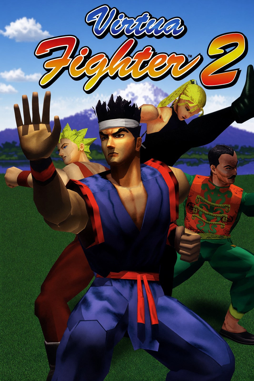 Virtua Fighter 2 Poster - Martial Arts Combat Retro Game Art Wall Art