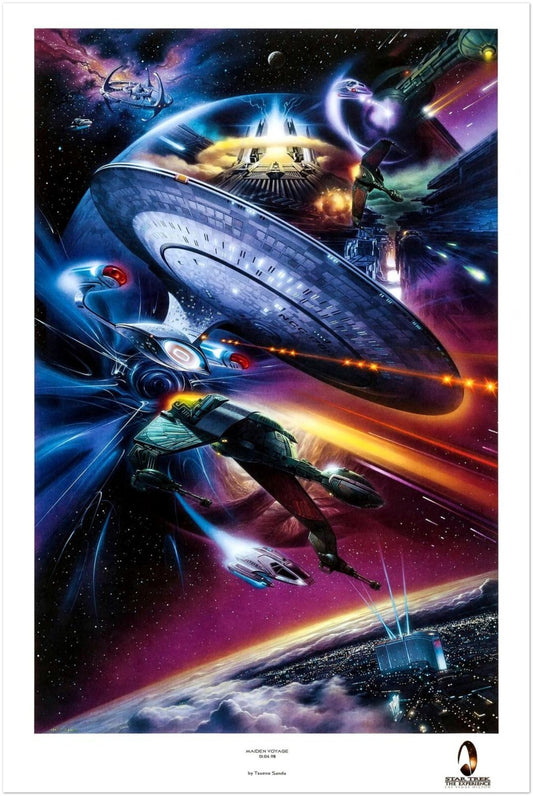 Star Trek Celebration Poster – Maiden Voyage by Tsuneo Sanda (1998)