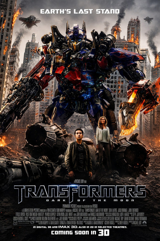 Transformers Dark of the Moon 2011 Movie Poster | Action Sci-Fi