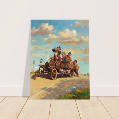 Westward Ho! by Art Frahm 1952 Poster – Vintage Adventure Family Road Trip 2