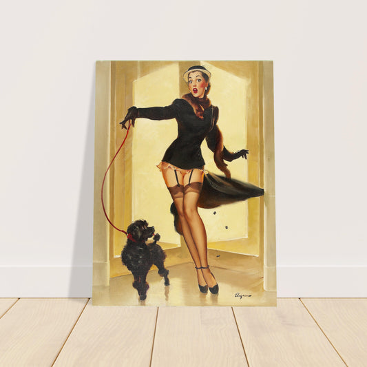 Gil Elvgren Skirting the Issue (1952) Vintage Pin-Up Poster 2