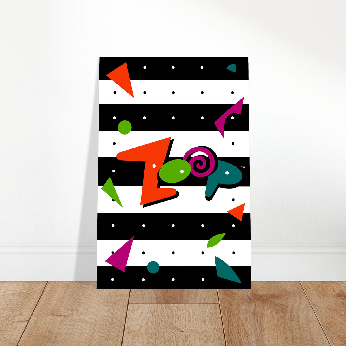 Zoop Poster - Colourful Puzzle Arcade Game Art Print Wall Art Decor 2
