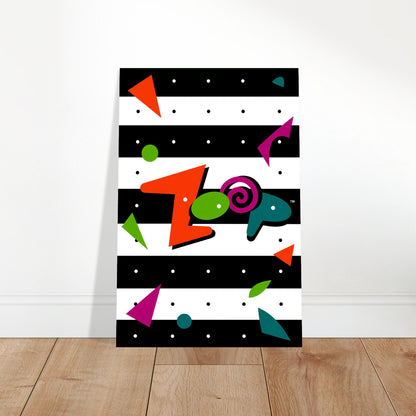 Zoop Poster - Colourful Puzzle Arcade Game Art Print Wall Art Decor 2