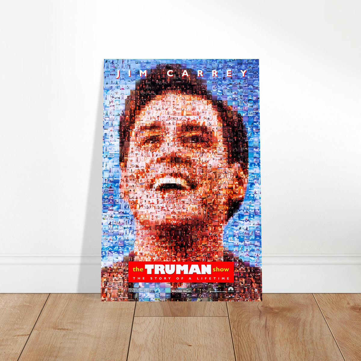 The Truman Show 1998 Movie Poster – Iconic Mosaic Portrait Wall Art Decor 2