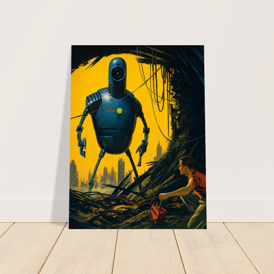 Brother Robot by Edward Valigursky (1958) Sci-Fi Poster Wall Art Decor 2