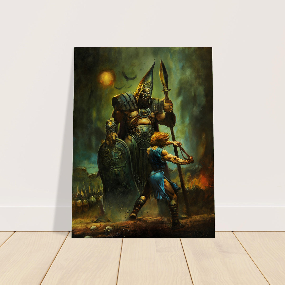 SIMON BISLEY DAVID AND GOLIATH POSTER – BIBLICAL WARRIOR FANTASY ART 2