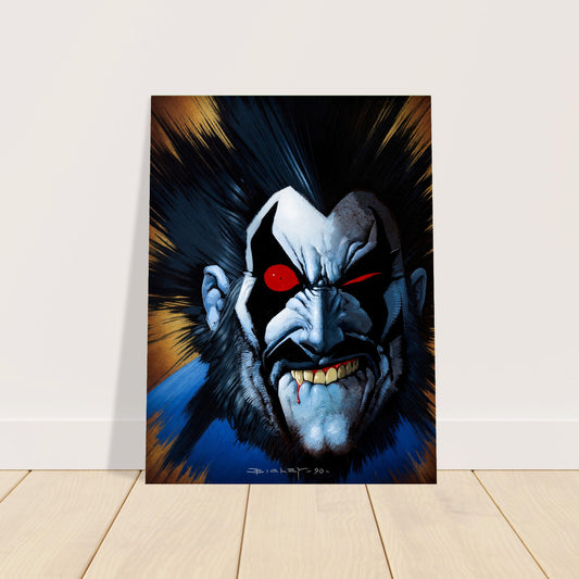 LOBO 001 BY SIMON BISLEY POSTER – DEMON ANTIHERO 1990 Wall Art Decor 2