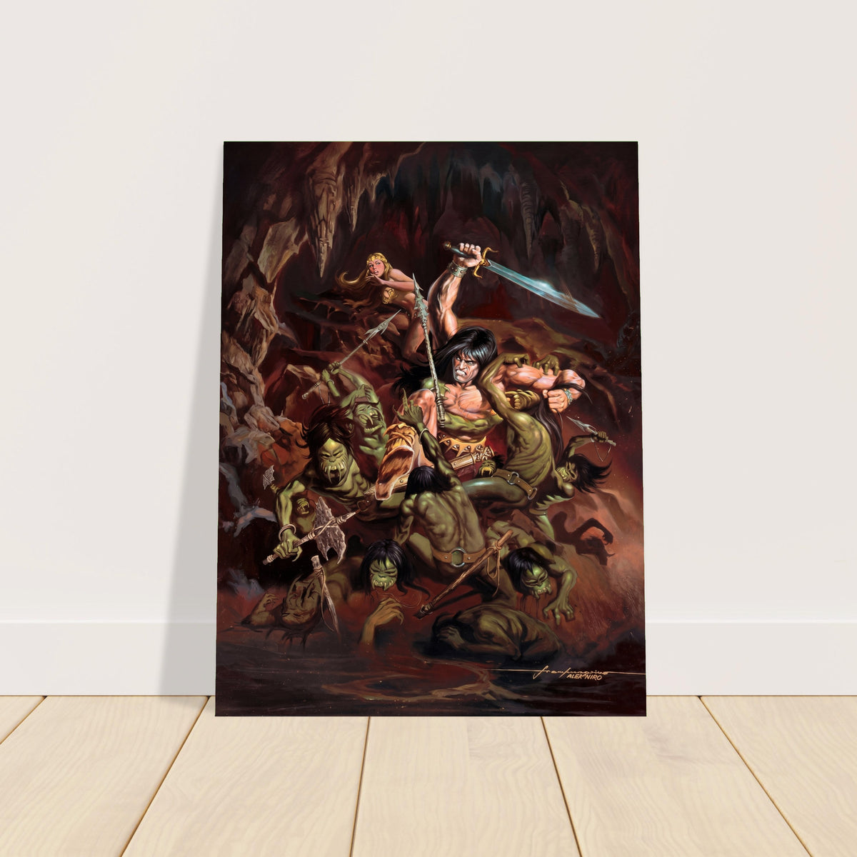 Alex Nino Conan the Barbarian Savage Sword #6 Cover Poster 1975 Wall Art Decor 2
