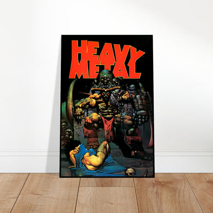SIMON BISLEY HEAVY METAL POSTER DEMON THRONE COVER FROM V17 ISSUE 1993 2