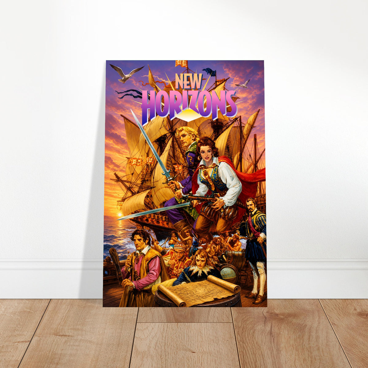 Uncharted Waters New Horizons Poster - Age of Sail RPG Game Art Wall Art 2