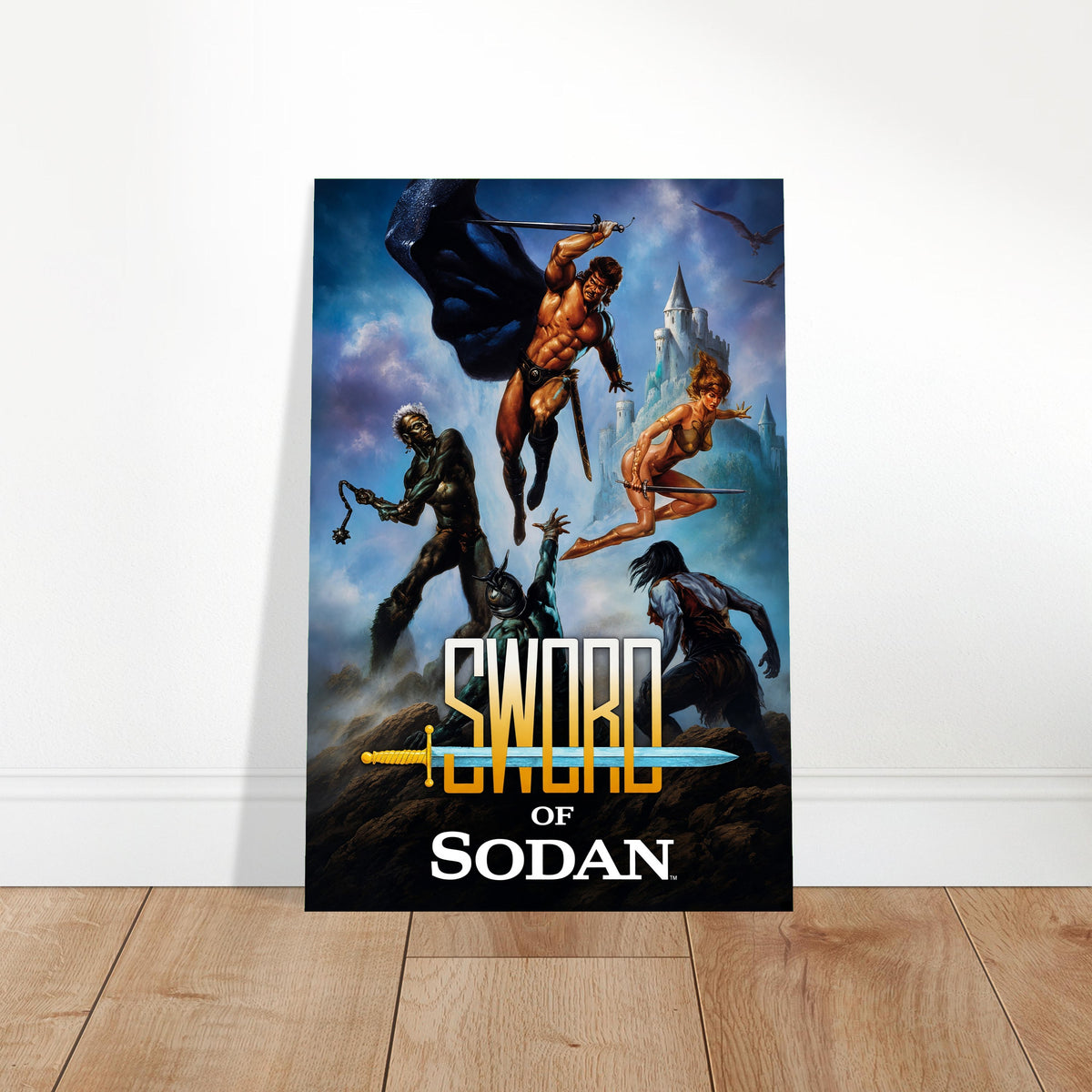 Sword of Sodan Poster – Fantasy Warriors Castle Adventure Art Wall Art Decor 2