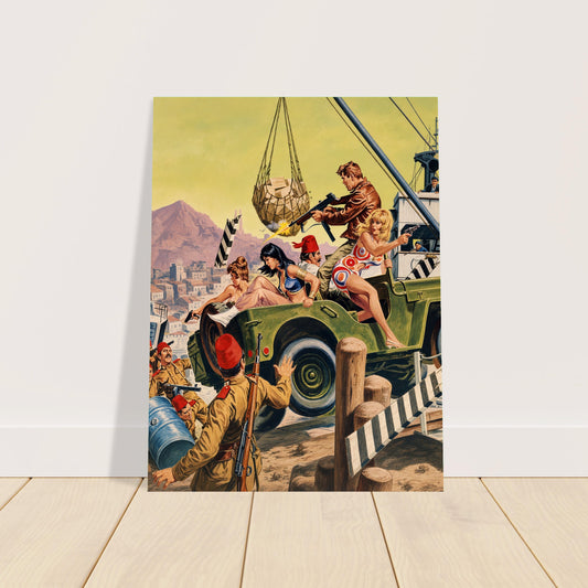 EARL NOREM ESCAPE FROM THE PORT POSTER – ADVENTURE ACTION 1968 Wall Art Decor 2