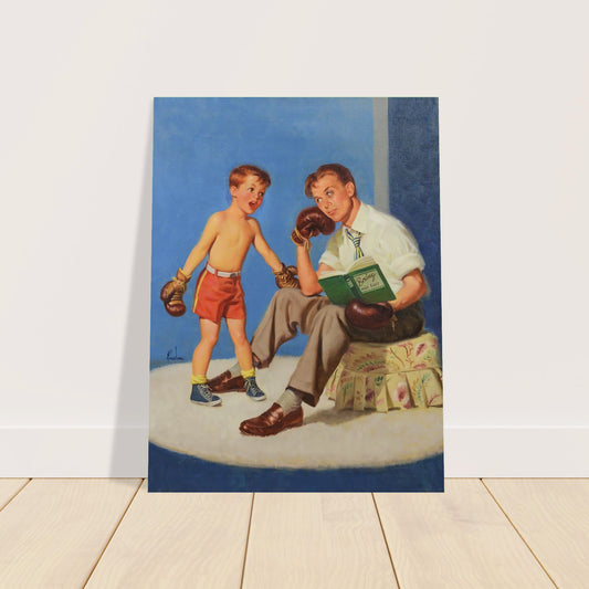 Boxing Made Easy by Art Frahm (1955) Vintage Poster 2