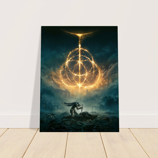 Elden Ring Key Art 2022 Poster – Epic Fantasy Warrior Game Wall Art Decor 2