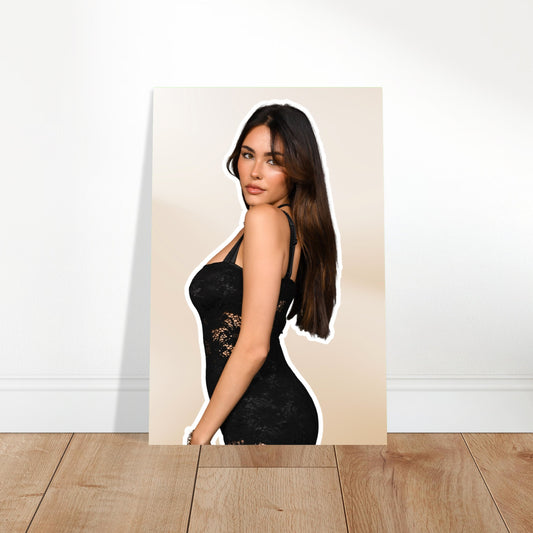 Madison Beer in Black Lace Poster – Modern Celebrity Portrait 2022 2