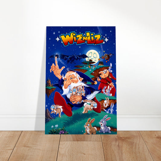 Wiz 'n' Liz Poster - Magical Wizard Rabbits Retro Game Art Wall Art Decor 2