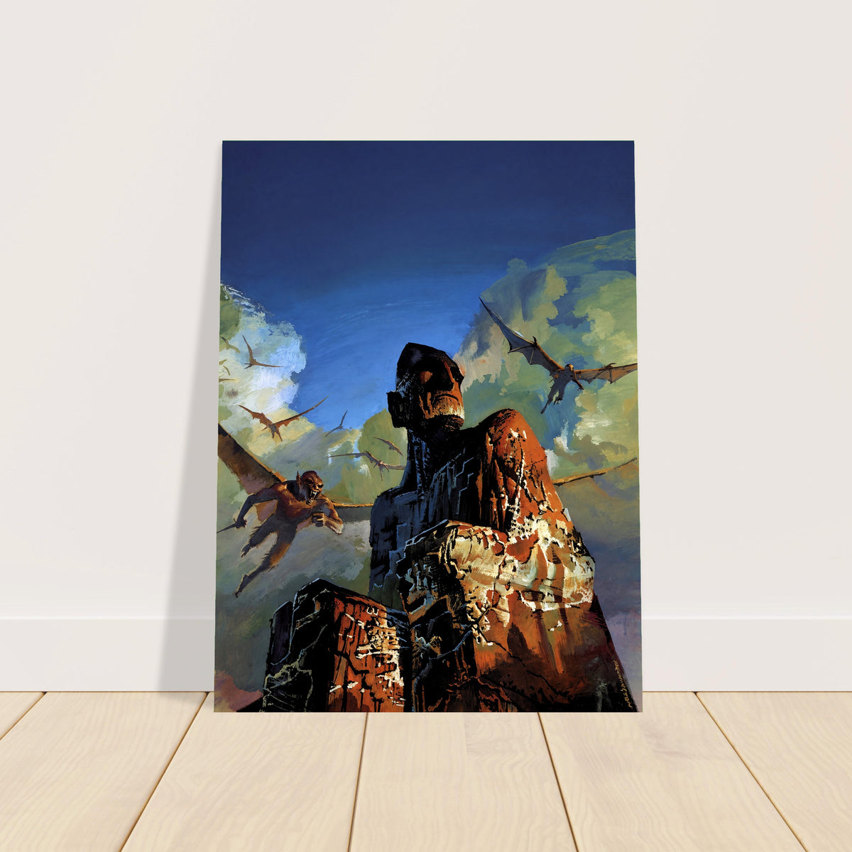 The Stone God Awakens by Bruce Pennington Poster (1976) Wall Art Decor 2