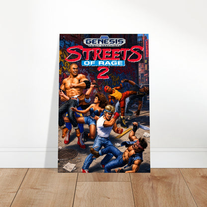 Streets of Rage 2 Poster – Classic Beat-Em-Up Video Game Art Wall Art Decor 2