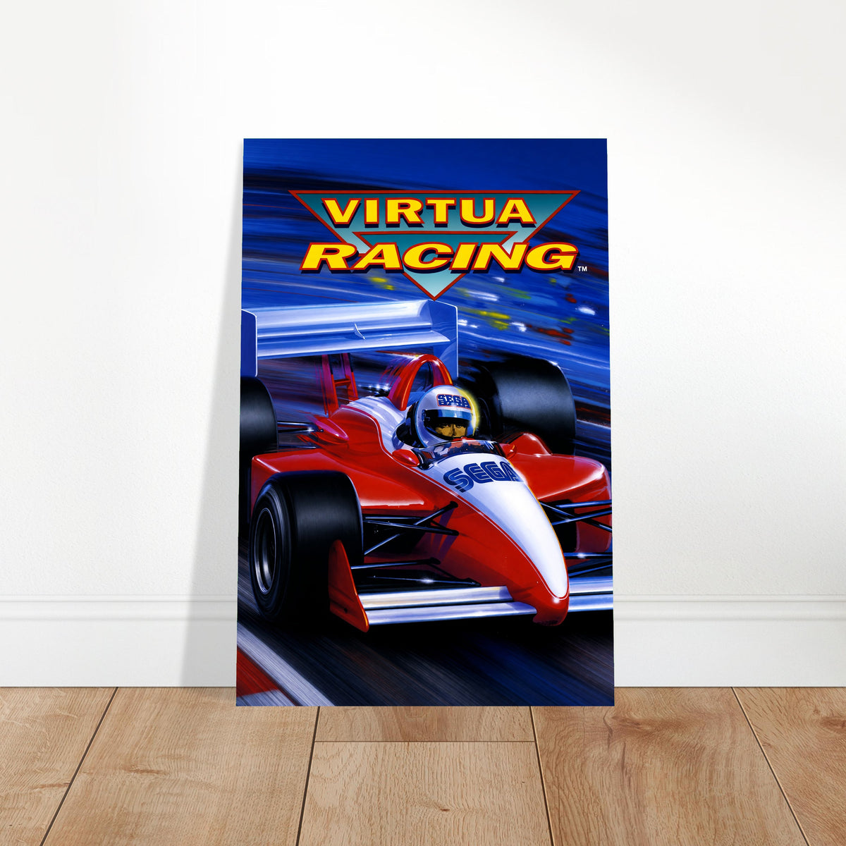 Virtua Racing Poster – Formula Race Car Driver 1992 Wall Art Decor 2