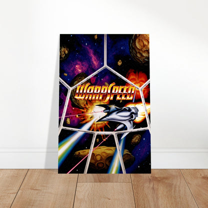 WarpSpeed Poster - Sci-Fi Space Shooter Retro Game Art Wall Art Decor 2
