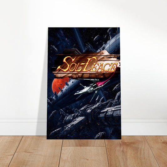 Sol-Deace Poster - Sci-Fi Starship Shooter Retro Game Art Wall Art 2