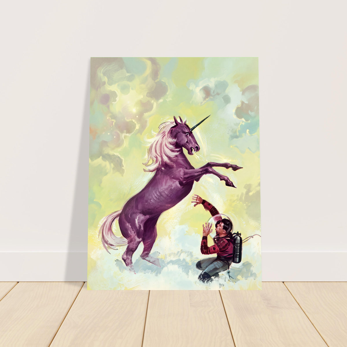 Transient by Edward Valigursky (1960) Poster – Unicorn Fantasy Art 2