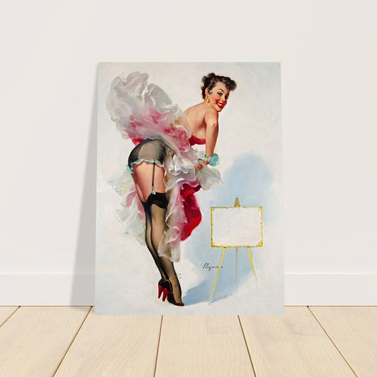 Gil Elvgren Toast of the Town (1953) Vintage Pin-Up Poster 2