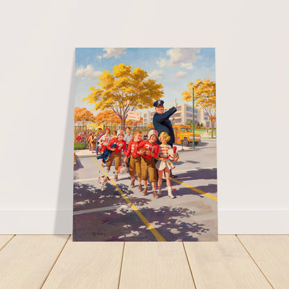 Art Frahm Safety Wins 1961 Poster – Children School Crossing Safety 2