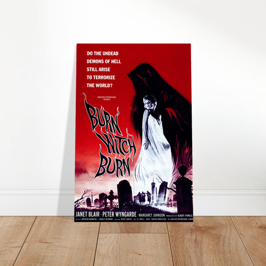 BURN WITCH BURN Classic Horror Movie Poster – Vintage Occult Film Art 2