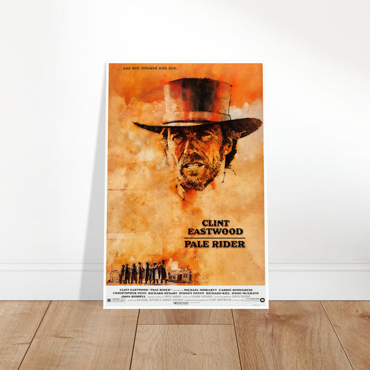 Pale Rider 1985 Movie Poster – Western Classic Film Art Wall Print 2