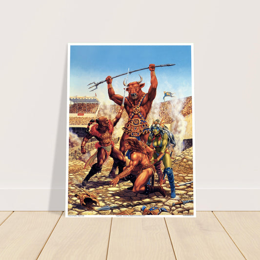 Dragonlance - Caramon the Gladiator by Larry Elmore (1987) 2