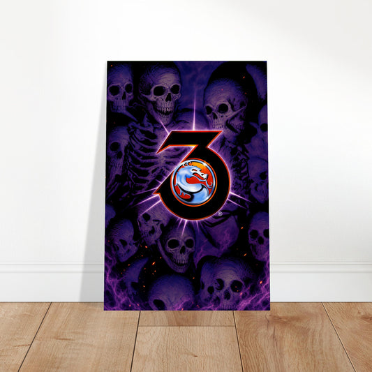 Mortal Kombat 3 Poster - Dragon Logo Arcade Fighting Game Art Wall Art 2