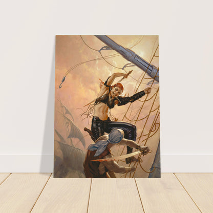 The Pirate King Poster – Todd Lockwood Fantasy Pirate Woman Art Print 2008 2