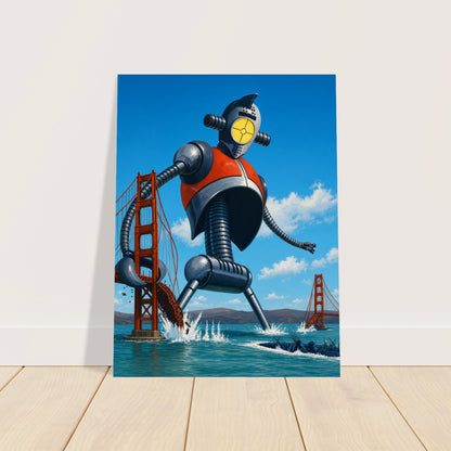 Edward Valigursky Giant Robot San Francisco Poster 1956 Wall Art Decor 2