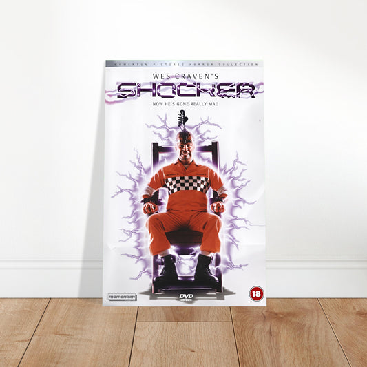 WES CRAVEN'S SHOCKER 1989 HORROR MOVIE POSTER – ELECTRIC CHAIR Wall Art Decor 2