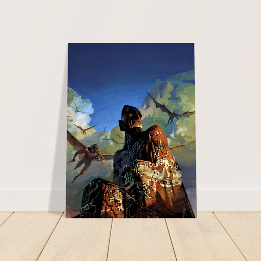 The Stone God Awakens by Bruce Pennington Poster (1976) Wall Art Decor 2