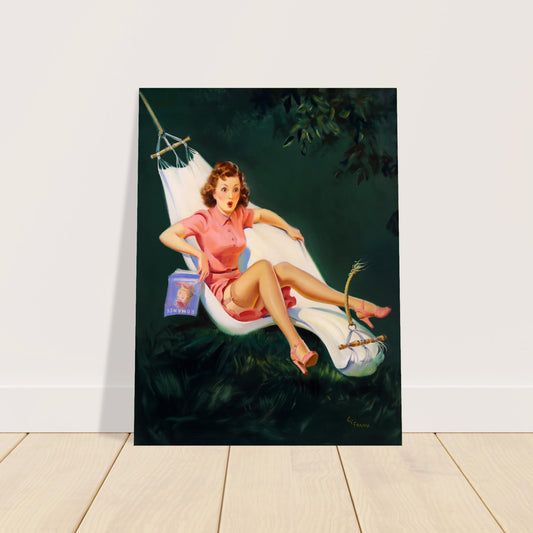 Art Frahm Three Point Landing 1941 Poster – Vintage Pin-Up Woman Wall Art Decor 2