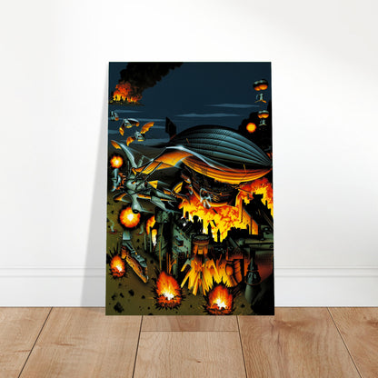 Steel Empire Poster - Steampunk Airship Battle Game Art Wall Art Decor 2