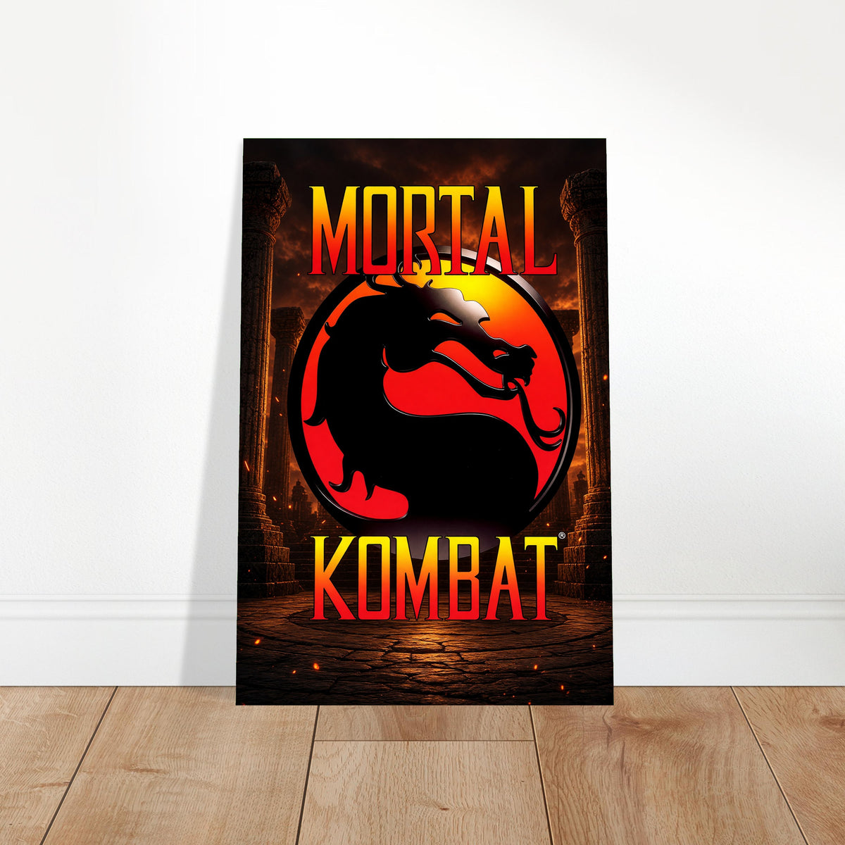 Mortal Kombat Dragon Logo Poster – Fighting Game Icon Art Wall Art Decor 2