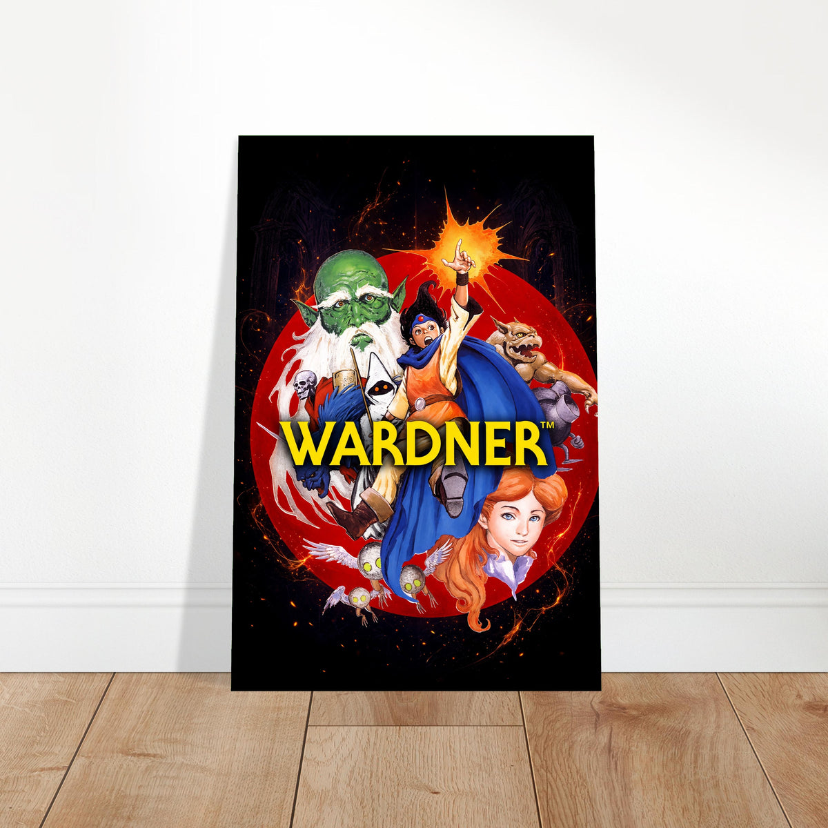 Wardner Fantasy Action Poster – Magic Wizard Warriors Battle Wall Art Decor 2