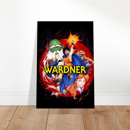 Wardner Fantasy Action Poster – Magic Wizard Warriors Battle Wall Art Decor 2
