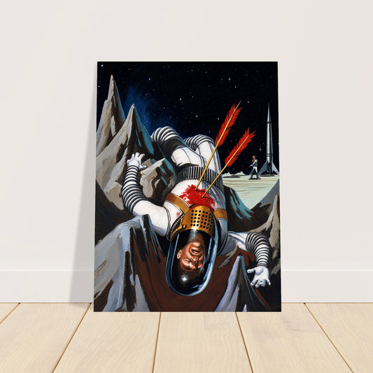 A World Called Crimson by Edward Valigursky 1956 Poster - Sci-Fi Astronaut 2