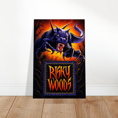 Risky Woods Demon Poster – Dark Fantasy Game Art Print Wall Art Decor 2