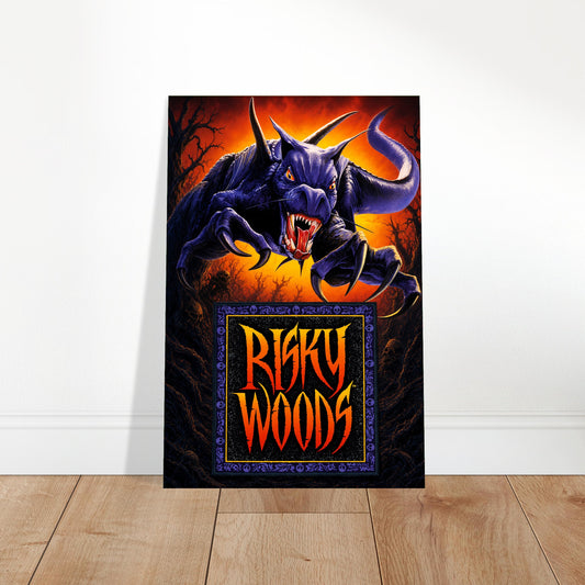 Risky Woods Demon Poster – Dark Fantasy Game Art Print Wall Art Decor 2