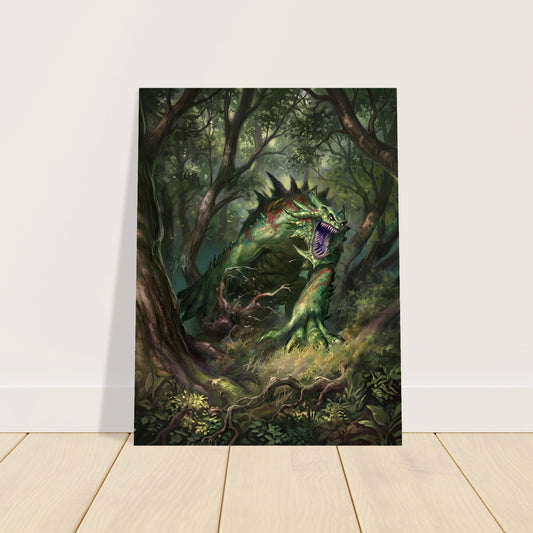 Ravenous Baloth Poster – Forest Beast by Todd Lockwood Fantasy Art Print 2007 2