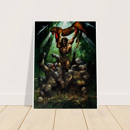 TARZAN SAVAGE TRIUMPH POSTER – SIMON BISLEY JUNGLE ART 2