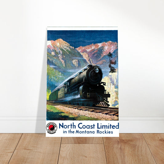 NORTH COAST LIMITED NORTHERN PACIFIC RAILWAY MONTANA ROCKIES VINTAGE POSTER 2