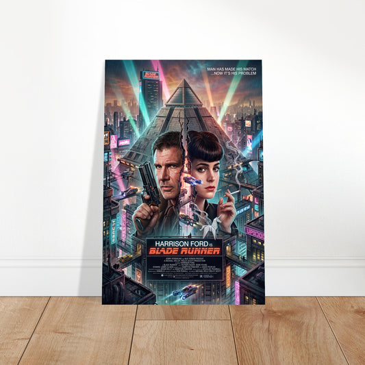 Blade Runner 1982 Movie Poster – Harrison Ford Sci-Fi Noir Wall Art Decor 2